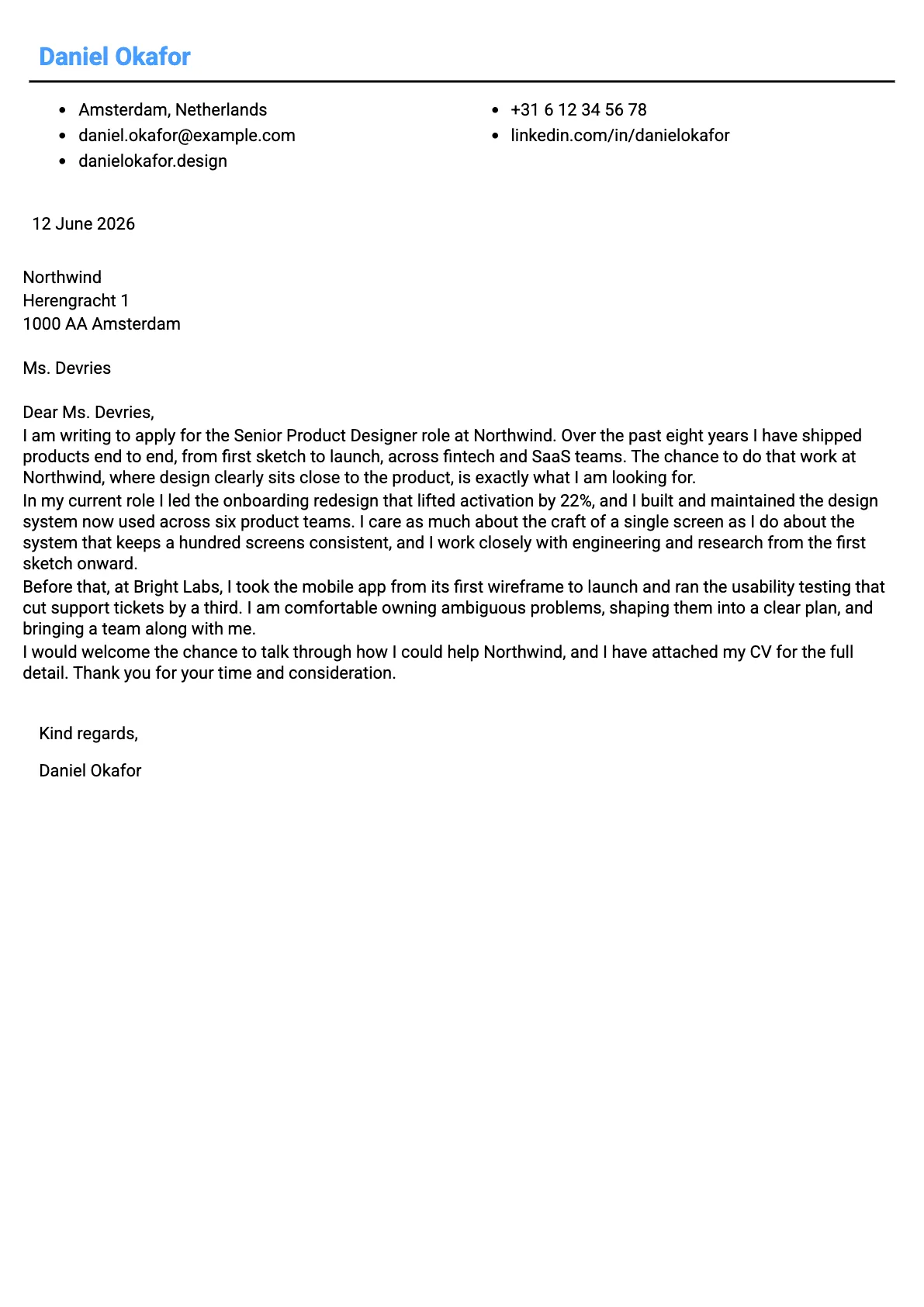 Basel cover letter template